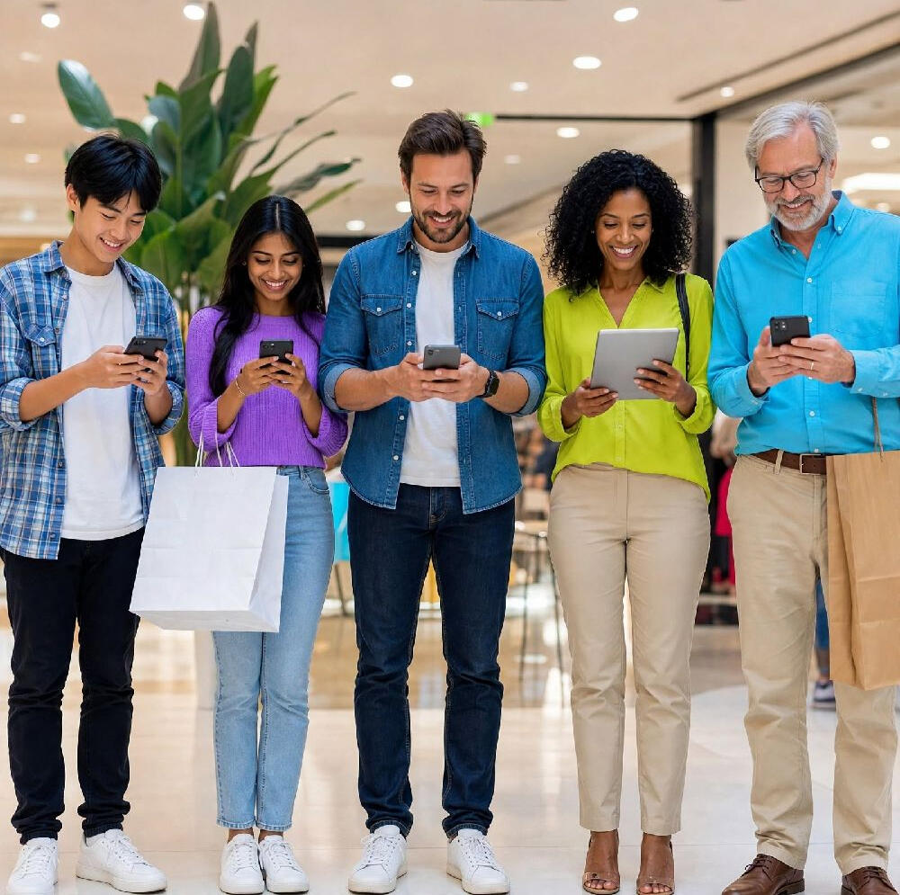 People Engaging with Digital Marketing