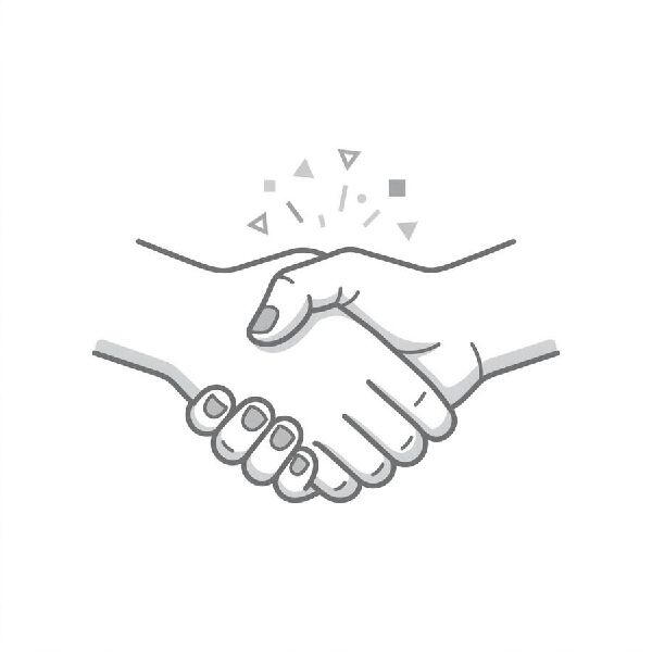 Connect with Customers Online Digital Handshake with online customer